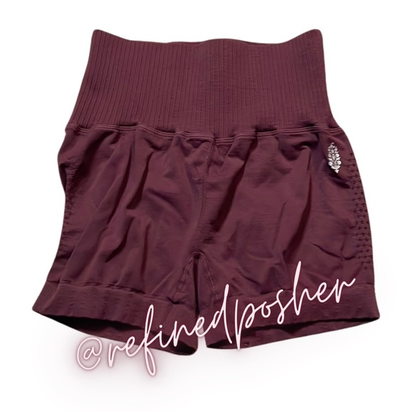 Free People Movement Good Karma Running Shorts size XS/S & M/L NEW Oxblood - Picture 5 of 8